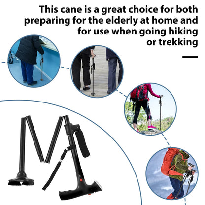 🎉 LIMITED TIME 50% OFF! 🦯 Multifunctional Folding Cane – Safe Steps, Day & Night ⏰